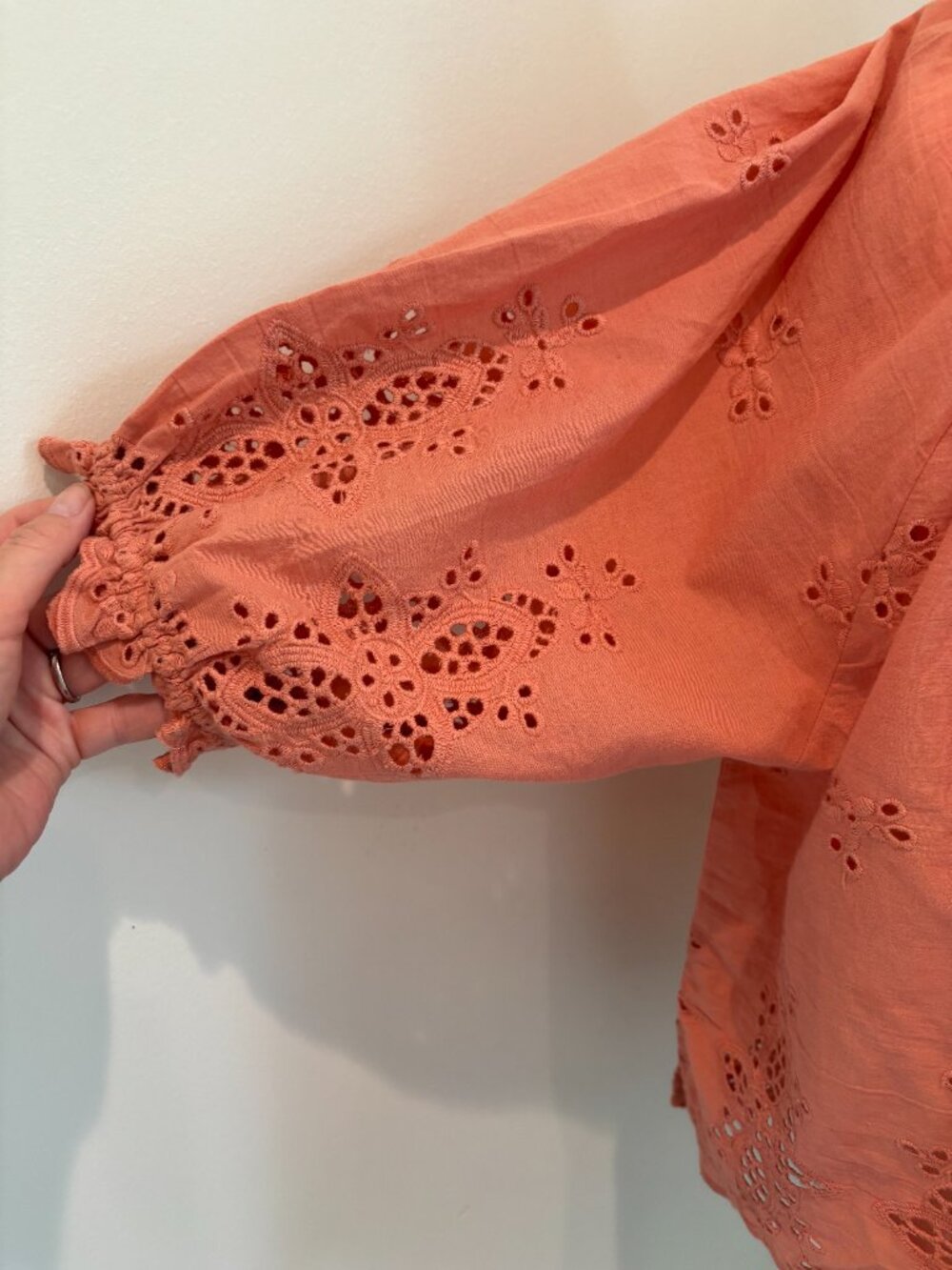 Revolve Cleobella Eyelet Arden Blouse in Sunset Size XS - Picture 7 of 7